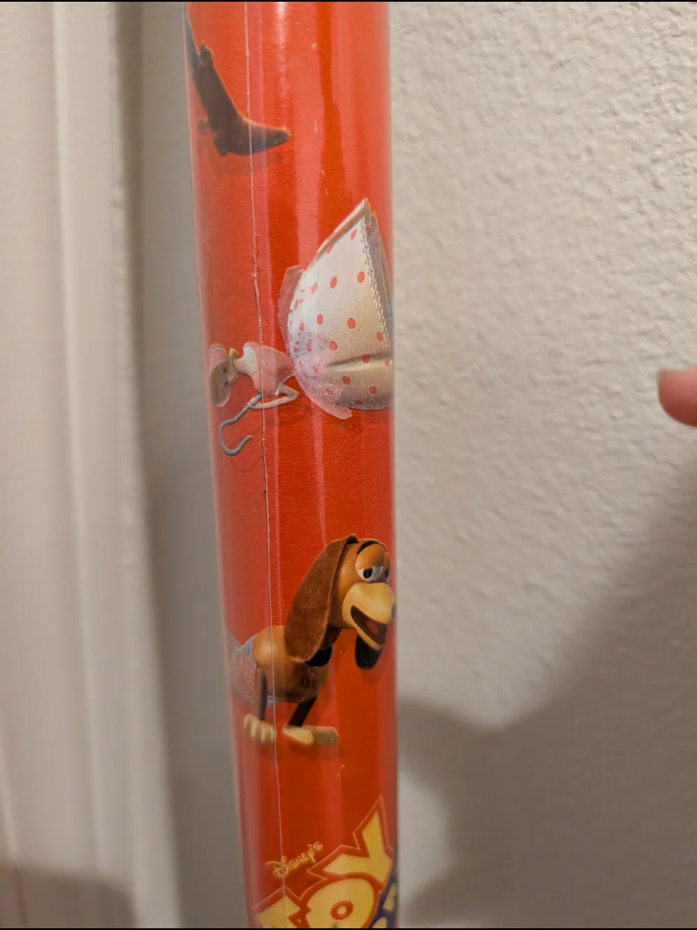 VTG 1995 Toy Story 1 Gift Wrap Roll Ambassador Disney Rare Red Woody Rex